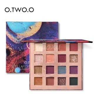 o . two.o เครื่องสําอางพาเลทอายแชโดว์เนื้อแมทผสมชิมเมอร์ 16 สี