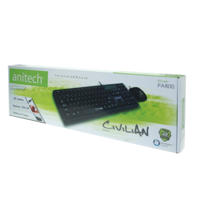 KEYBOARD & MOUSE (คีย์บอร์ดและเมาส์) ANITECH DESKTOP PA800