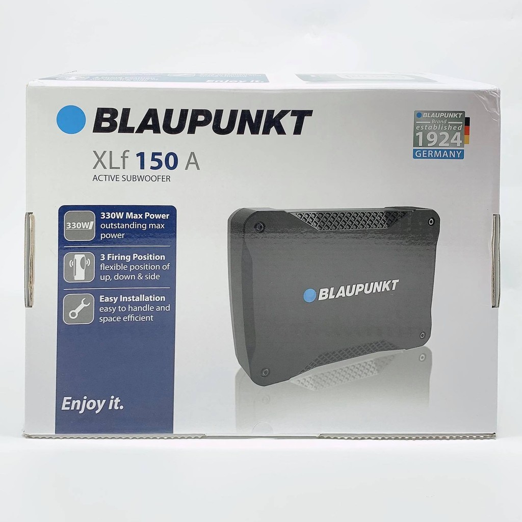 SUBBOX (ซับบ็อกซ์)ขนาด6" x 8" ยี่ห้อBLAUPUNKT รุ่น XLf 150A Active Subwoofer  กำลังขับสูงสุด 330W Ma