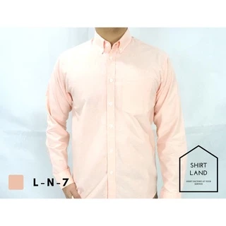 คอปก/แขนยาว(สีอ่อน) 2XL-4XL ผ้า OXFORD ไซส์ใหญ่ - SHIRT LAND เสื้อเชิ้ตผู้ชายแขนสั้น เสื้อคนอ้วน Big size