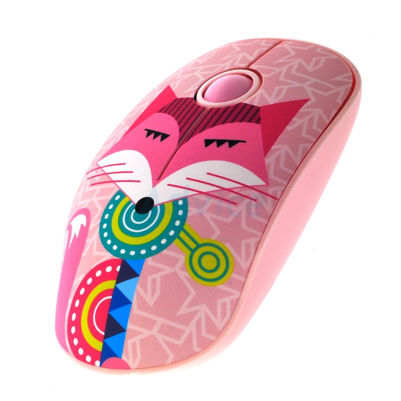 เมาส์ไร้สาย Wireless Optical Mouse OKER (i245) Pink