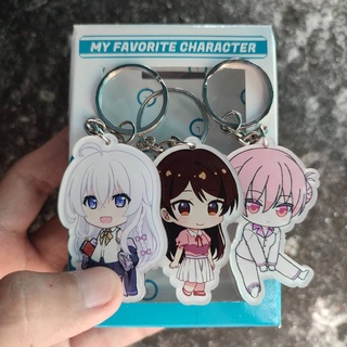 พวงกุญแจ ลายการ์ตูนอนิเมะ Tonicaku Kawaii Majo no Tabitabi Kanojo Okarashimasu Date A Live Saekano Oresuki Karakai Jouzu Youjo Senki- Tsukasa Elaina Kurumi Chizuru Megumi Pansy Takagi Ask Siesta