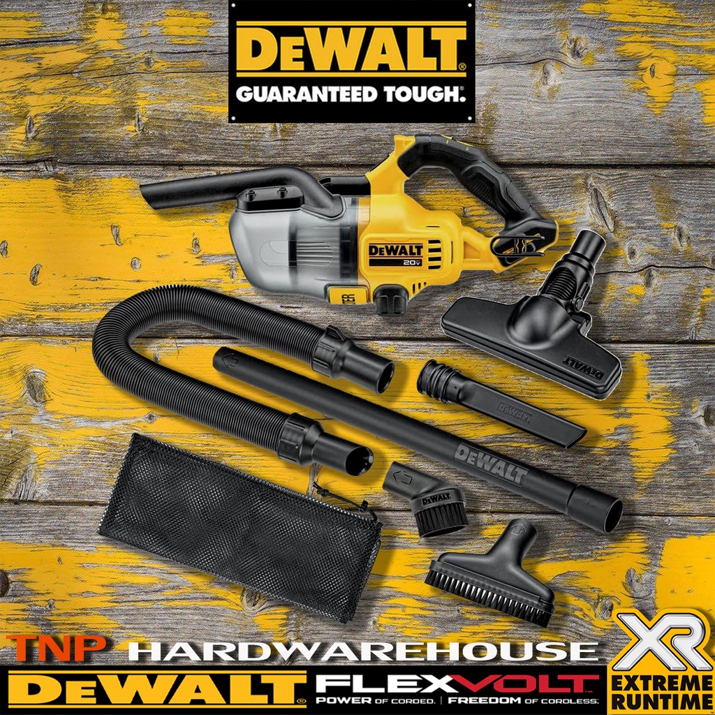 DEWALT เครื่องดูดฝุ่น DEWALT รุ่น DCV501LN-B1 เครื่องดูดฝุ่นอเนกประสงค์ 20V รุ่นแปรงถ่าน เครื่องเปล่