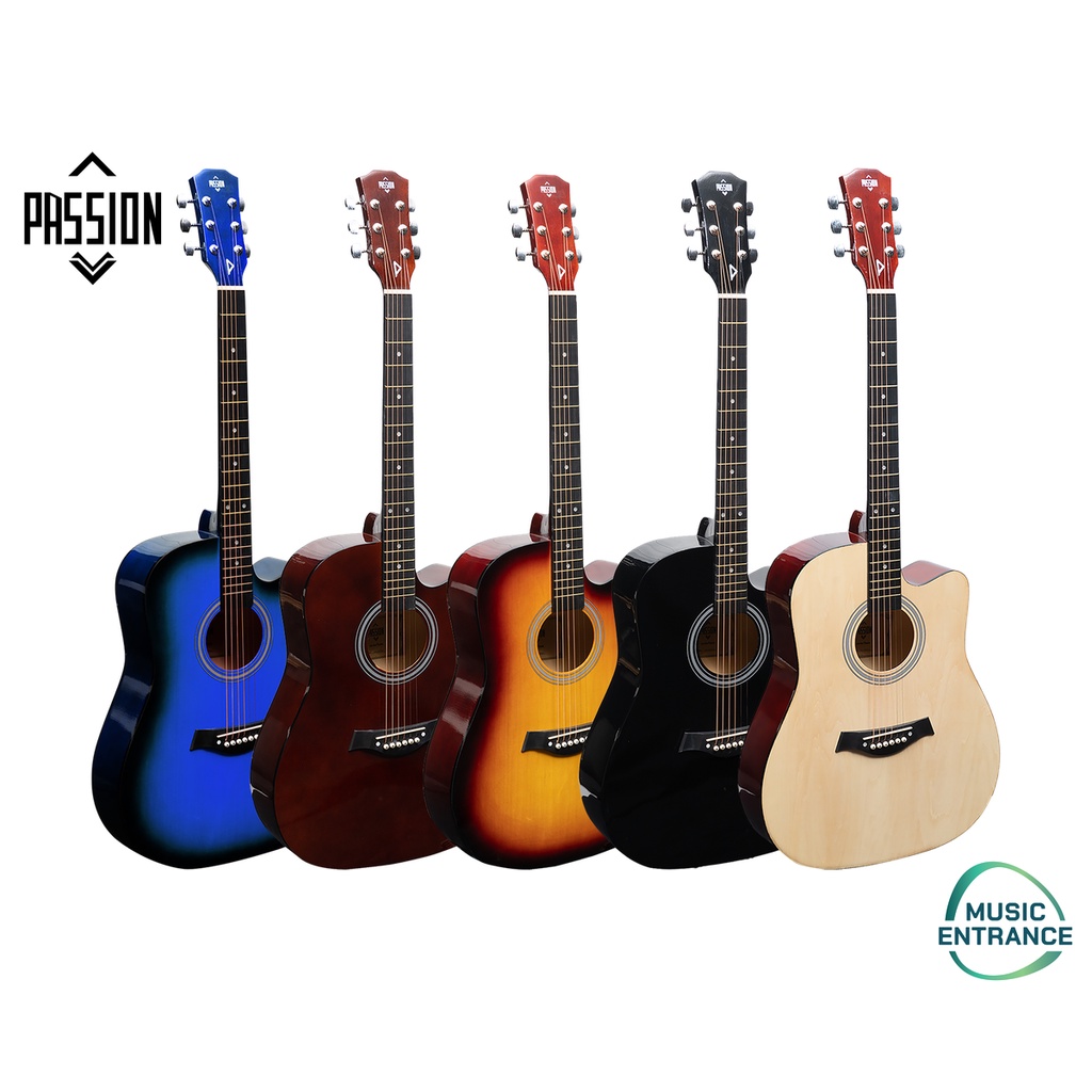 Passion BPS-41C Acoustic Guitar กีตาร์โปร่ง 41นิ้ว BPS41C กีต้าร์ สำหรับ มือใหม่ คุณภาพดี พร้อมของแถ