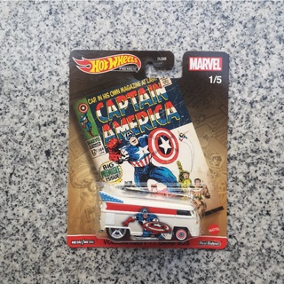 รถเหล็ก Hotwheels Captain America Volkswagen T1 Drag Bus