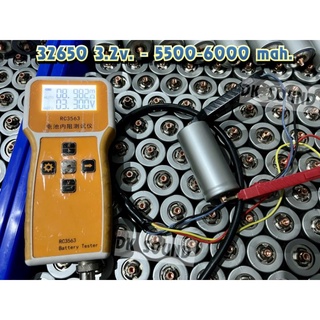 32650  LiFep04  3.2v เกรดเอ 5000-6000mah แบตเตอรี่ ลิเธียม ฟอสเฟต แบตลิเธียม 32550 3.2v-3.65v.