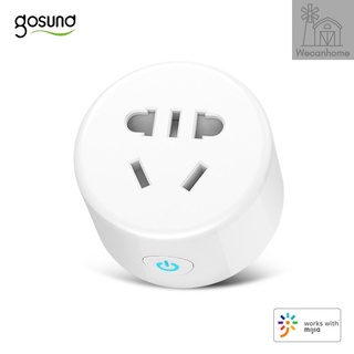 Youpin Gosund ซ็อกเก็ตสมาร์ท Cp1 Wifi ตั้งเวลาตั้งเวลาแอพรีโมทสวิทช์ปุ่มกลมแปลง Au Plug 110-240V 2200W