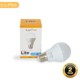 [ส่งไว ใช้นาน มอก.] iLight Plus หลอดไฟ LED รุ่น Lite Cool (6W) 1 หลอด แสงสีขาวคูลไวท์ - หลอดเดี่ยว ไม่มีรีโมท