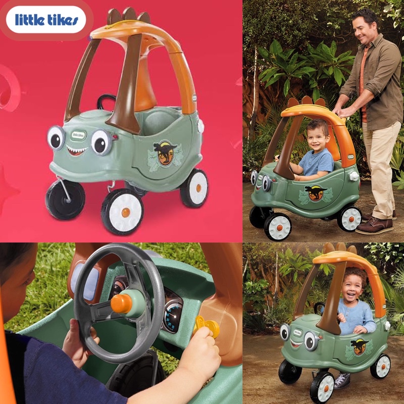 รุ่นใหม่ล่าสุด รถขาไถ ทีเร็กซ์ Little Tikes Dinosaur T-Rex Cozy Coupe Ride-On Car for Kids
