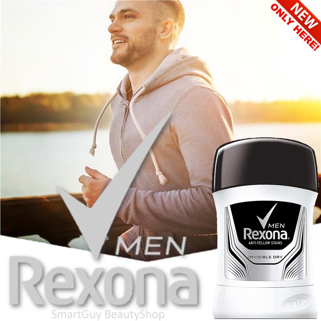 Rexona For Men Stick Invisible Dry 52ml ผลิตภัณฑ์ระงับกลิ่นใต้วงแขนแบบแท่งสติ๊กสำหรับผู้ชายจากเรโซน่