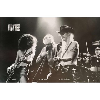 โปสเตอร์ Guns N’ Roses กันส์แอนด์โรสเซส วง ดนตรี รูป ภาพ ติดผนัง สวยๆ poster 34.5 x 23.5 นิ้ว (88 x 60 ซม.โดยประมาณ)