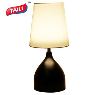 TAILI โคมไฟตั้งโต๊ะ bedside lamp โคมไฟมินิมอล lamp สไตล์ทันสมัยเรียบง่าย แสงอ่อนปกป้องดวงตา โคมไฟข้างเตียงสำหรับห้องนอนและห้องนั่งเล่น