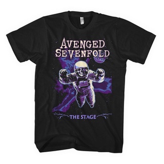 Yuanl5 [พร้อมส่ง] เสื้อยืดแขนสั้นลําลอง ผ้าฝ้าย 100% พิมพ์ลายนักบินอวกาศ Avenged Sevenfold Polarised Astronaut พลัสไซซ