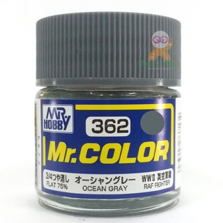 สีสูตรทินเนอร์ Mr.hobby Mr.color C362 OCEAN GRAY (FLAT75%) 10ML