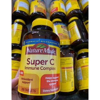 วิตามิน Nature Made Super C Immune Complex 900 mg. 200 Tablets