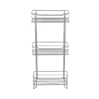  ตะแกรงวางของติดผนัง 3 ชั้น รุ่น KS-16061 ขนาด 25 x 11.5 x 56 ซม. สีโครมเมี่ยม  Shelving, 3 tier, KS-16061 Size 25 x 11.