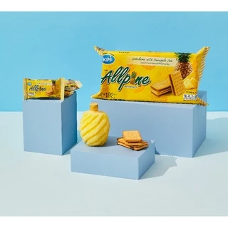 Allpine ออลพาย ขนมปังกรอบสอดไส้แยมสับปะรด ( 1 แพ็คละ 12 ซอง)