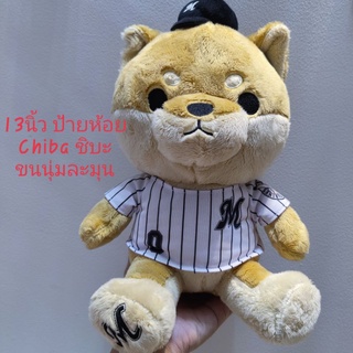 #ตุ๊กตา #ชิบะ #ชุดเบสบอล #ขนาด13นิ้ว #ขนนุ่มละมุนมือ #Chiba #Shiba #Baseball #team #Lotte #Marines #ลิขสิทธิ์แท้