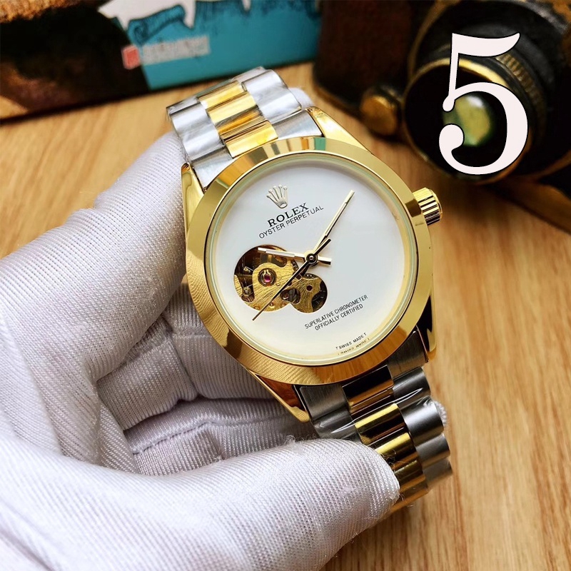 Rolex นาฬิกาข้อมืออัตโนมัติ สายแซฟไฟร์ สเตนเลส หรูหรา แฟชั่นเรียบง่าย สไตล์นักธุรกิจ สําหรับผู้ชาย 2023