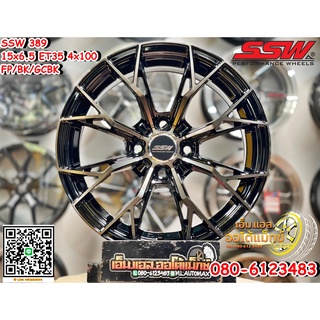 ล้อแม็กซ์ SSW S389 ล้อแม็กซ์ขอบ15 สีดำหน้าชา โดนใจสายซิ่ง งานStamford Sport Wheel