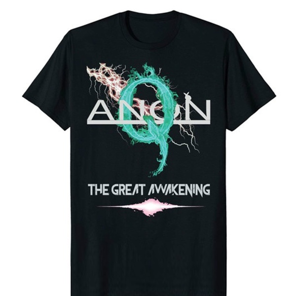 เสื้อยืดคอกลมเสื้อเชิ้ต ผ้าฝ้าย พิมพ์ลาย QAnon The Great Awakening Storm แฟชั่นฤดูร้อน สําหรับผู้ชาย