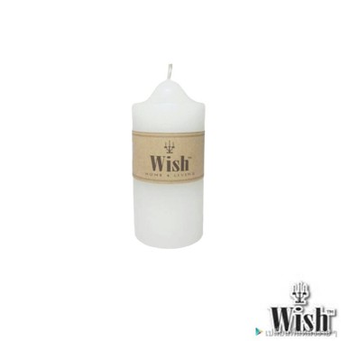 เทียนแท่งสีขาว (White Pillar Candle) ขนาด 2 x 4 นิ้ว, 2 x 6 นิ้ว, 2 x 9 นิ้ว