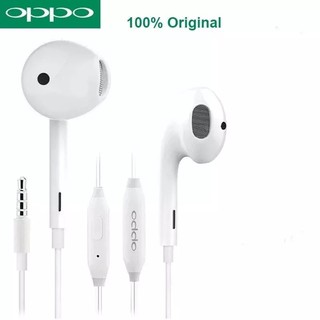 หูฟัง รุ่นใหม่ OPPO ของแท้ Original Oppo R11 Jack 3.5มม. เสียงดีมากกก ใช้ได้หลายรุ่น เช่น R9S Reno A3S A5S R15 R17 A72 A