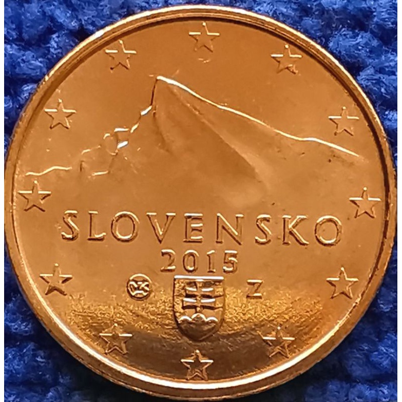 เหรียญ​สโลวาเกีย​ Slovakia​, ยูโร, 1 Euro Cent,​ #​1679T, ไม่​ผ่าน​ใช้ ​UNC