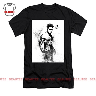 เสื้อยืด พิมพ์ลาย Fight Club สีน้ํา S-5XL