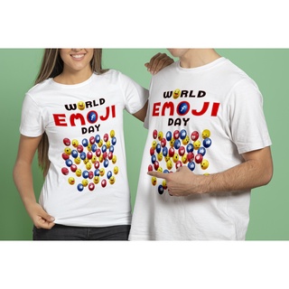 เสื้อยืดผู้หญิง ผู้ชาย ลายEMOJI