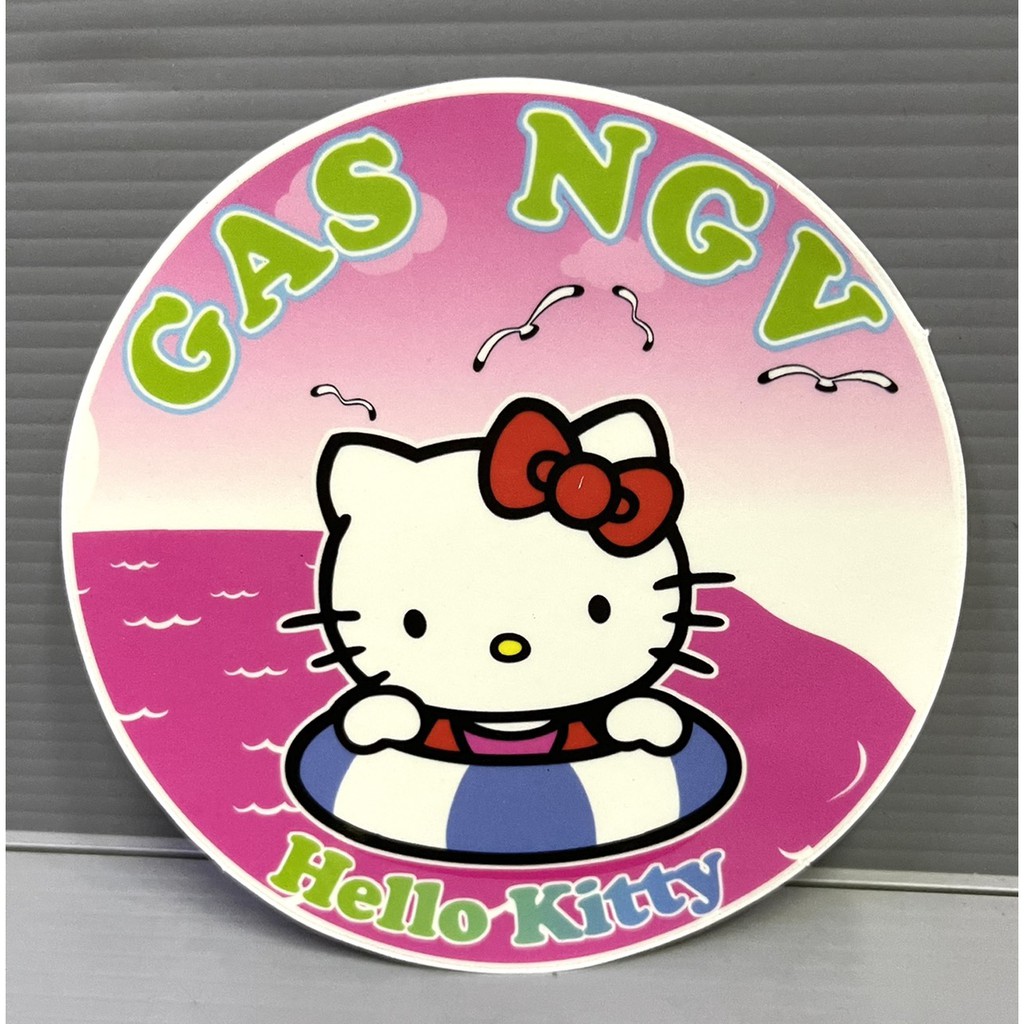 #สติกเกอร์ติดฝารถยนต์ #kitty #GAS NGV จำนวน 1 ชิ้น