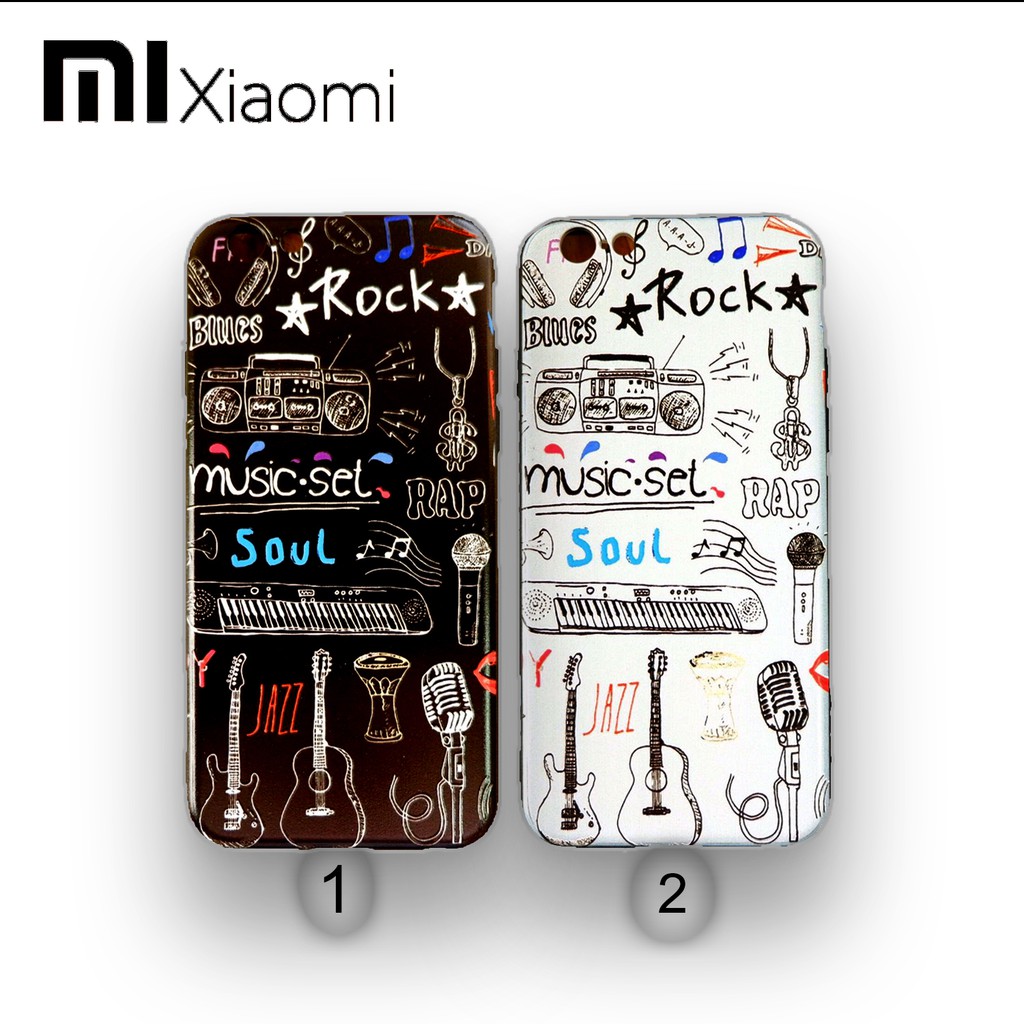 Xiaomi Mi Max2 Redmi 4A Redmi Note4 Redmi Note5A  TPU ลายกีตาร์อินดี้