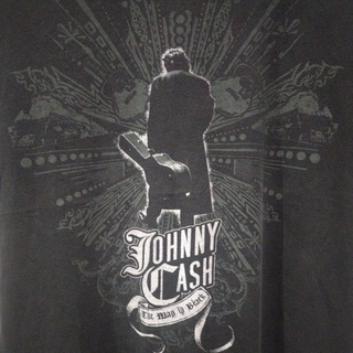 เสื้อยืดมือสอง Vintage Usa Johnny Cash 2003s Size L. อก22/ยาว28