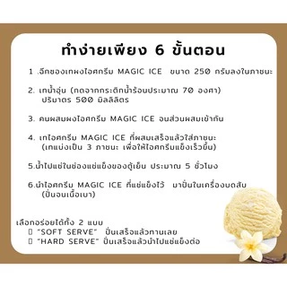 ผงไอศครีมสำเร็จรูป DIY Magic Ice ice-cream Homemade โฮมเมด ไอติมทำกินเองที่บ้าน ไม่ต้องใช้เครื่องทำไอศกรีม มีอย.GMPฮาลาล