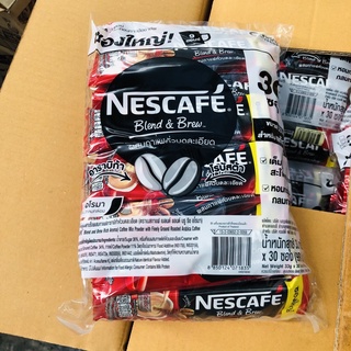 Nescafe  Blend&amp;Brew เนสกาแฟ เบลนด์แอนด์บรู (เอสเปรสโซ โรสต์, ริช อโรมา) 3in1 (30 ซอง)