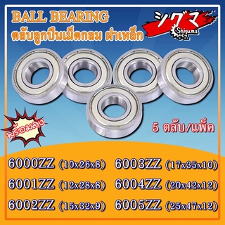 6000ZZ 6001ZZ 6002ZZ 6003ZZ 6004ZZ 6005ZZ ตลับลูกปืนเม็ดกลมร่องลึก ฝาเหล็ก 2 ข้าง ZZ, 2Z, Z (DEEP GROOVE BALL BEARINGS)