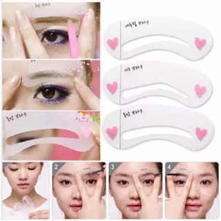 บล็อคเขียนคิ้ว Mini Brow Class แผ่นเขียนคิ้ว 3 สไตล์ใน 1 แพ็ค บล็อคคิ้ว ทรงเกาหลี aac-brow-class-eyebrow-block