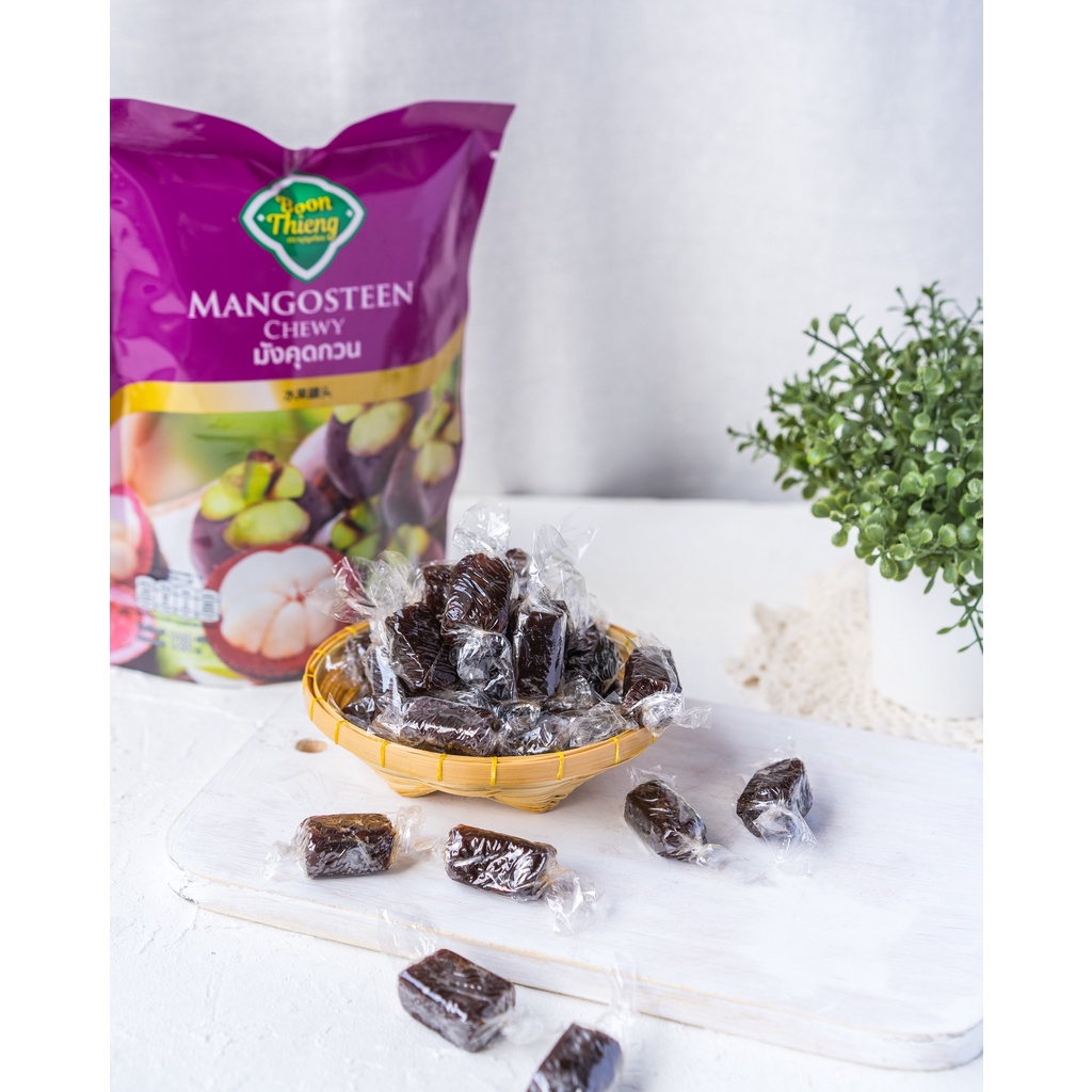 มังคุดกวนกวน Mangosteen chewy ตราบุญเที่ยง - Boonthieng Brand (120g.)