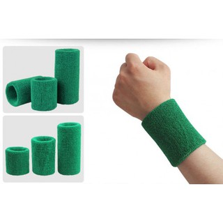 ผ้ารัดข้อมือ ซับเหงื่อ Aolikes Wrist Support Towel แบบ ไม่มีโลโก้ — สีเขียว