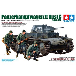 โมเดลประกอบ Tamiya 1/35 TA35299 PANZERKAMPFWAGEN II AUSF.C