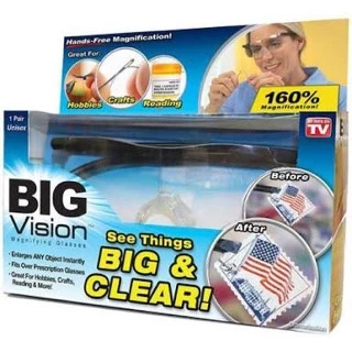 แว่นตาขยาย Big Vision 160% งานตัวแท้ แว่นตา ขยายไร้มือจับ