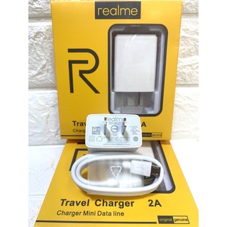 Original Realme Fast Charger 5V-2A Micro USB TypeC Data Line Cable Adaptor Charger Set