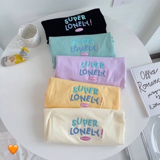 Sugarbeetshop | F04 SUPER LONELY 🤍 เสื้อโอเวอร์ไซต์ oversize เสื้อยืดผ้า cotton