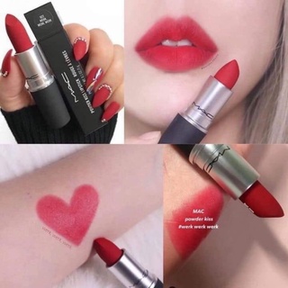 Beauty-Siam แท้ทั้งร้าน !! ลิปสติกสีขายดี MAC LIPSTICK FULL SIZE 3 G. WERK WERK WERK