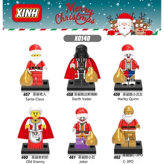 X0140 Xh458 Santa Darth Vader บล็อคตัวต่อของเล่นสําหรับเด็ก