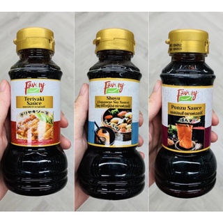 Favory ซอส เทอริยากิ / โชยุ / พอนสึ Terriyaki Shoyu Ponzu sauce ตรา เฟเวอรี่ 200ml ซอสราด ซอสจิ้ม dipping เครื่องปรุงรส