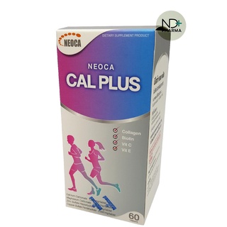 NEOCA CAL PLUS+ VitD นีโอก้าแคลพลัส แคลเซียมและวิตามินดี บำรุงกระดูก 60 เม็ด