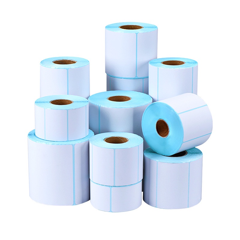 กระดาษสติกเกอร์ Label กันความร้อน กระดาษเครื่องปริ้น กระดาษหนา  65 gsm มีให้เลือกหลายขนาด สินค้าพร้องส่ง