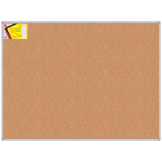 กระดานไม้คอร์ก ขอบอลูมิเนียม Velvet Cork Board 30x45/45x60 cm. ยี่ห้อ Robin