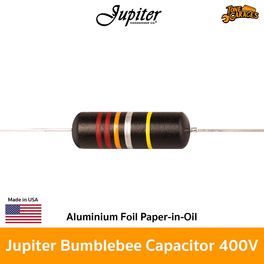 Jupiter Condenser Bumblebee Capacitor Aluminium Foil Paper in Oil 400V คาปาซิเตอร์ กีต้าร์